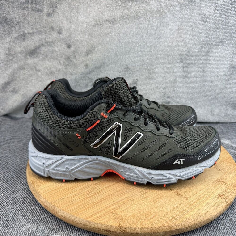 New Balance 573 All Terrain Shoes Mens Size 9.5 Black Trail Sneakers MTE573F3